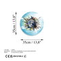 Wallity UV-1149 Pintura Decorativa de Vidrio Templado Multicolor